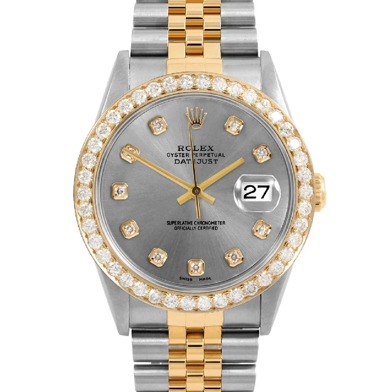 Rolex Datejust 36mm | 16233-SLT-DIA-AM-25CT-JBL