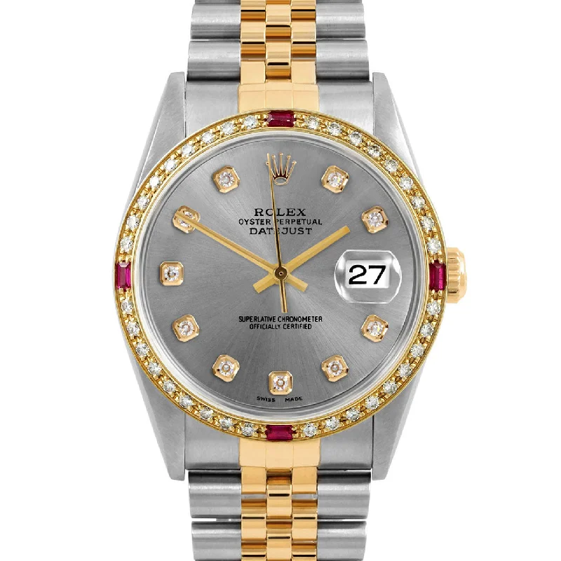 Rolex Datejust 36mm | 16233-SLT-DIA-AM-4RBY-JBL