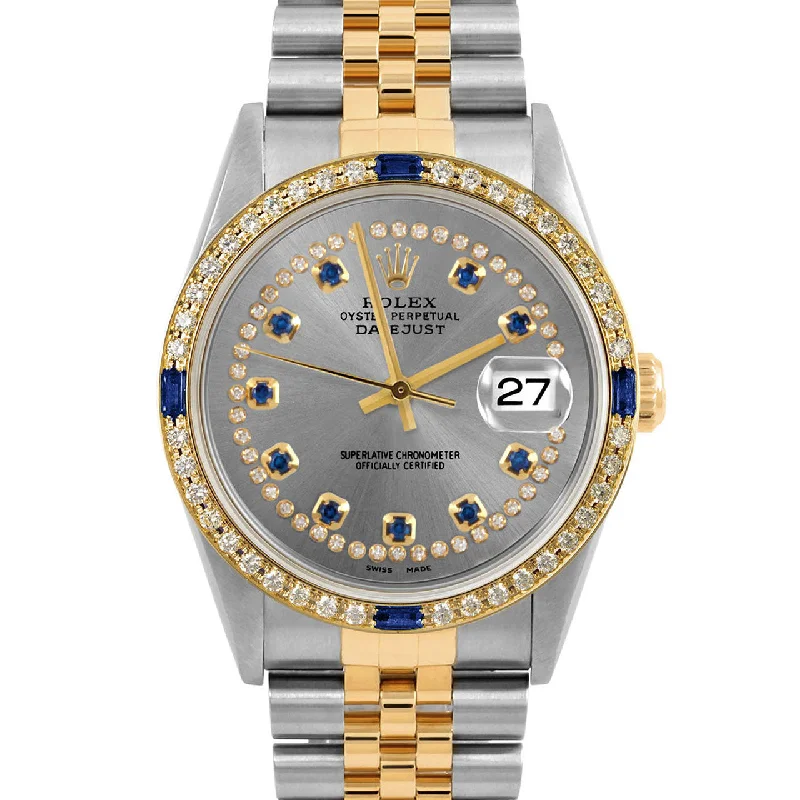 Rolex Datejust 36mm | 16233-SLT-STRS-4SPH-JBL