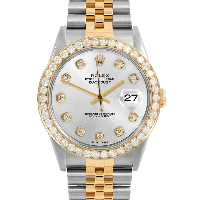 Rolex Datejust 36mm | 16233-SLV-DIA-AM-25CT-JBL