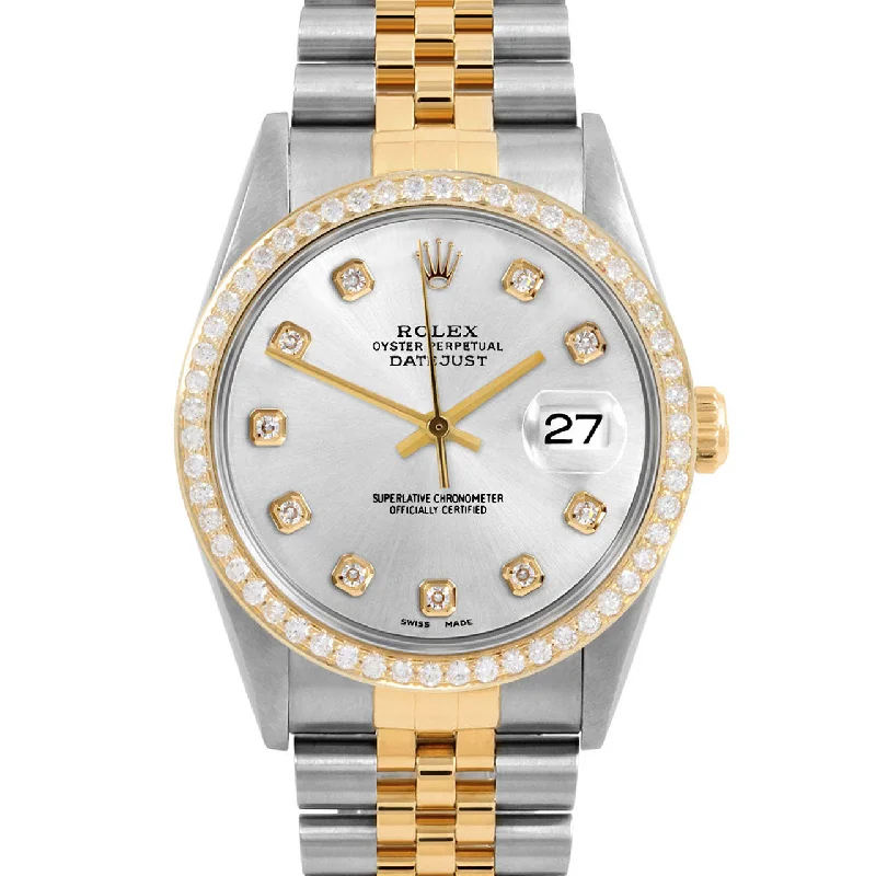 Rolex Datejust 36mm | 16233-SLV-DIA-AM-BDS-JBL