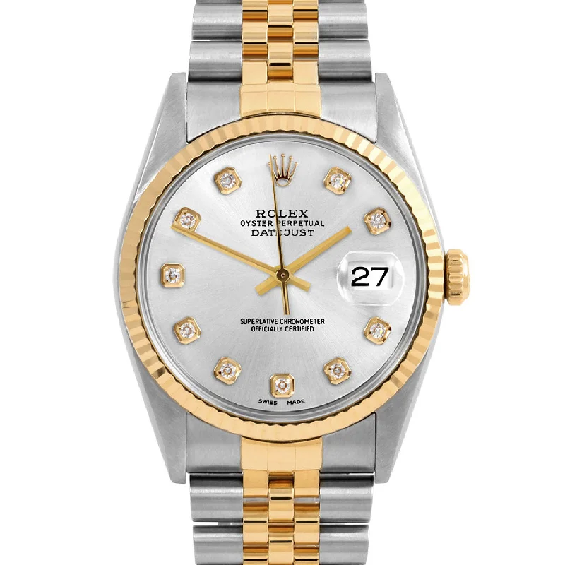 Rolex Datejust 36mm | 16233-SLV-DIA-AM-FLT-JBL