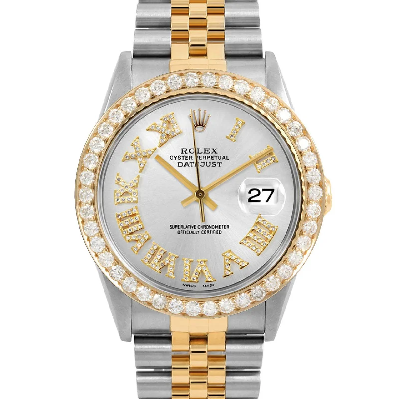 Rolex Datejust 36mm | 16233-SLV-FDR-25CT-JBL