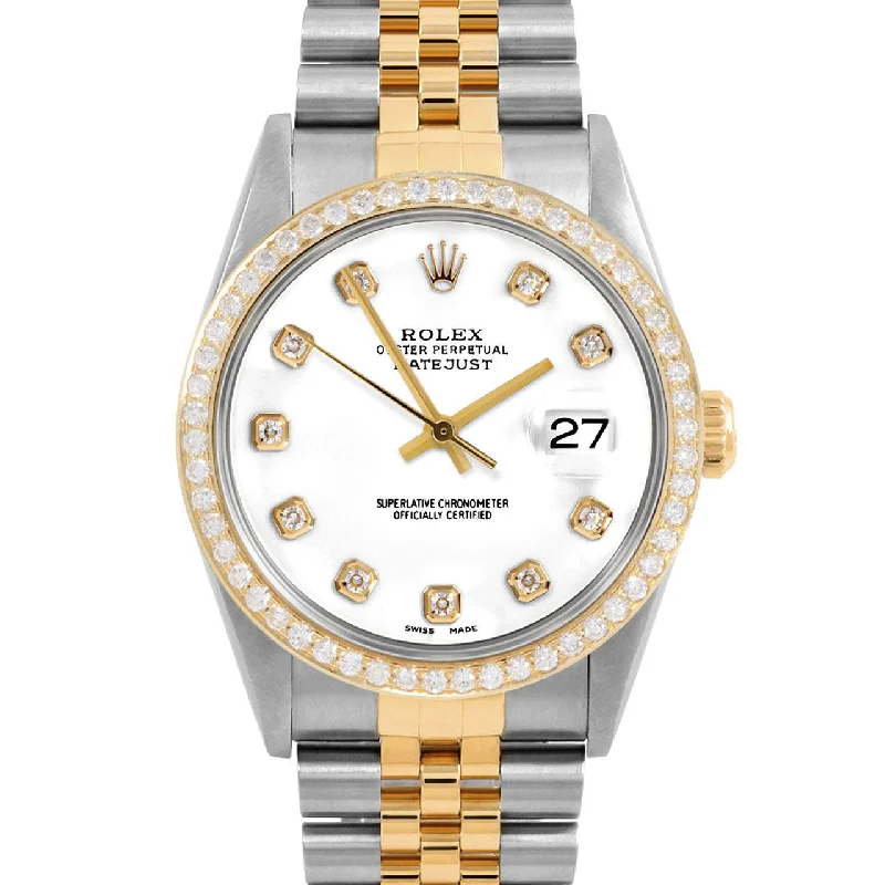 Rolex Datejust 36mm | 16233-WHT-DIA-AM-BDS-JBL