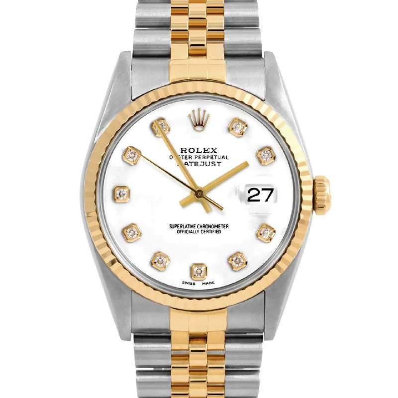 Rolex Datejust 36mm | 16233-WHT-DIA-AM-FLT-JBL