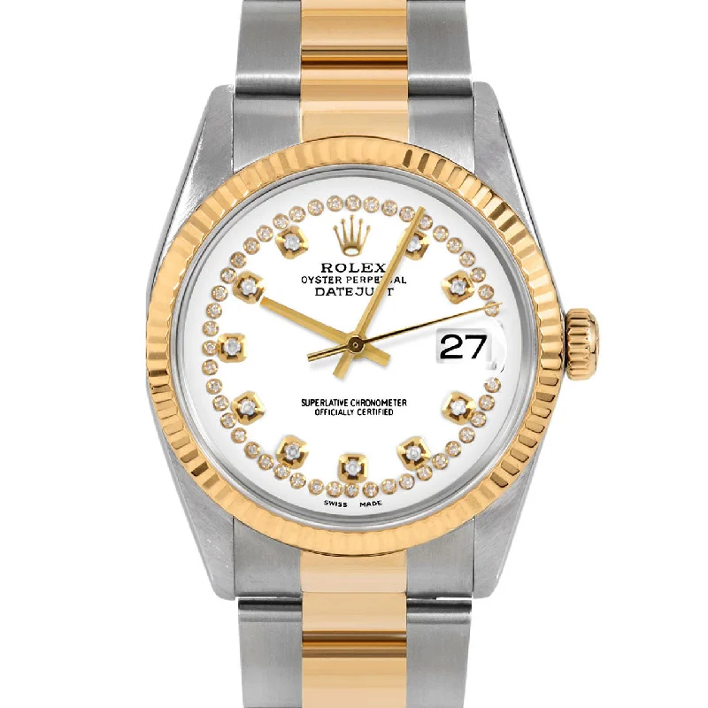 Rolex Datejust 36mm | 16233-WHT-STRD-FLT-OYS