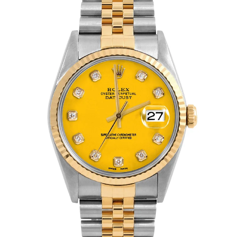 Rolex Datejust 36mm | 16233-YLW-DIA-AM-FLT-JBL