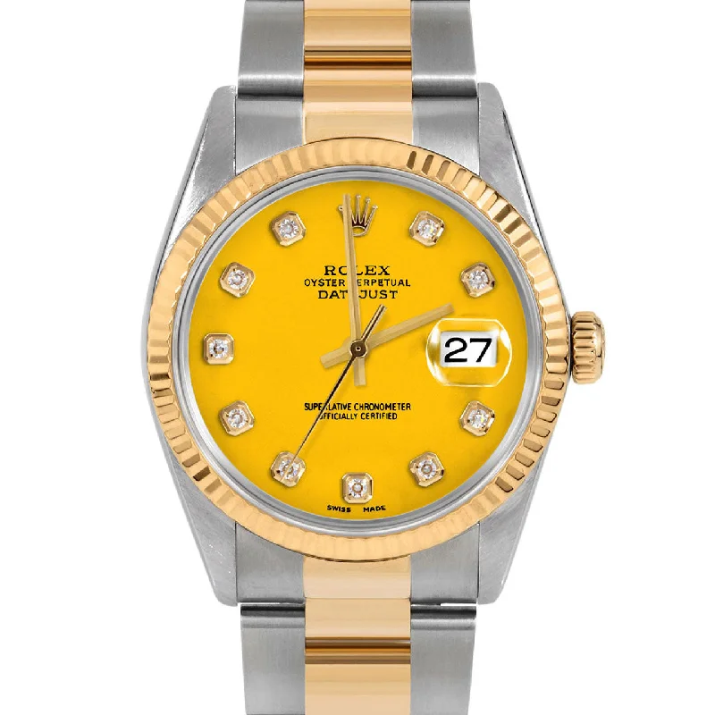 Rolex Datejust 36mm | 16233-YLW-DIA-AM-FLT-OYS