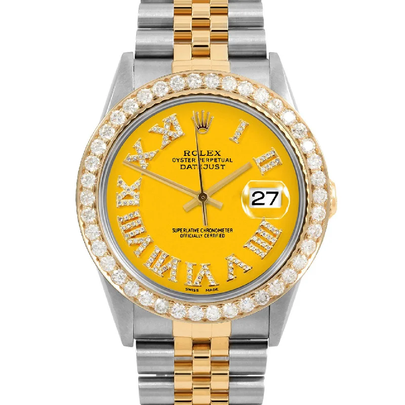 Rolex Datejust 36mm | 16233-YLW-FDR-25CT-JBL