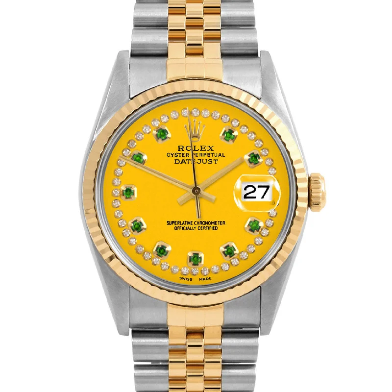 Rolex Datejust 36mm | 16233-YLW-STRE-FLT-JBL