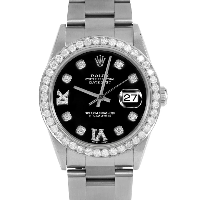 Rolex Datejust 36mm | 16234-BLK-8DR69-25CT-OYS