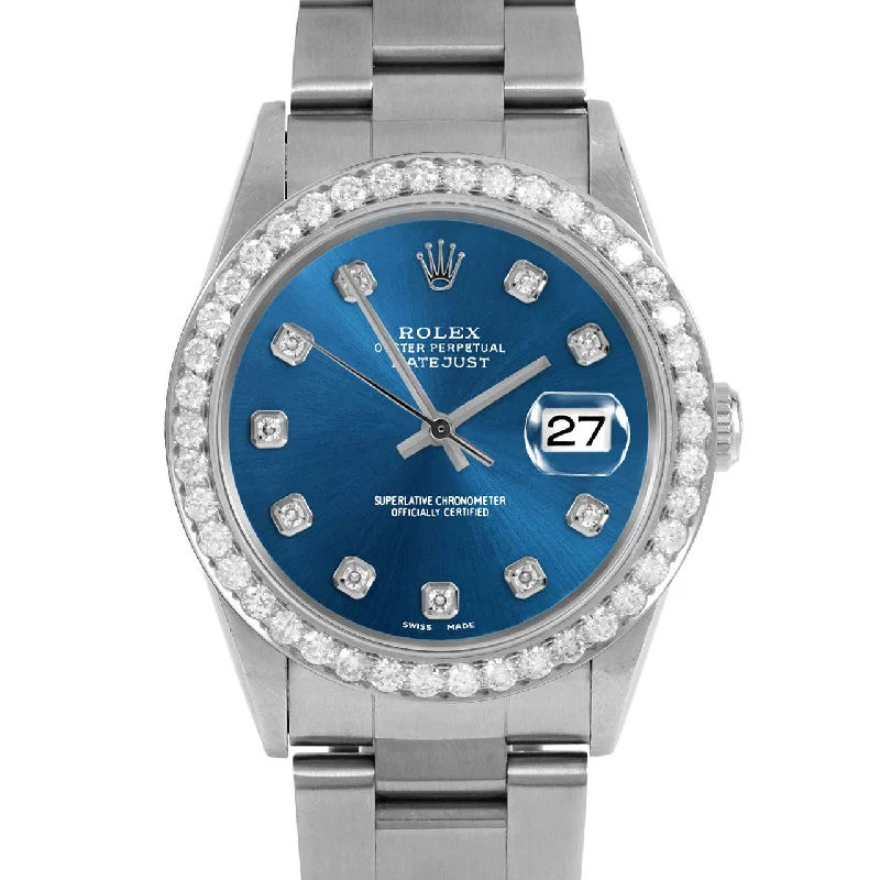 Rolex Datejust 36mm | 16234-BLU-DIA-AM-25CT-OYS