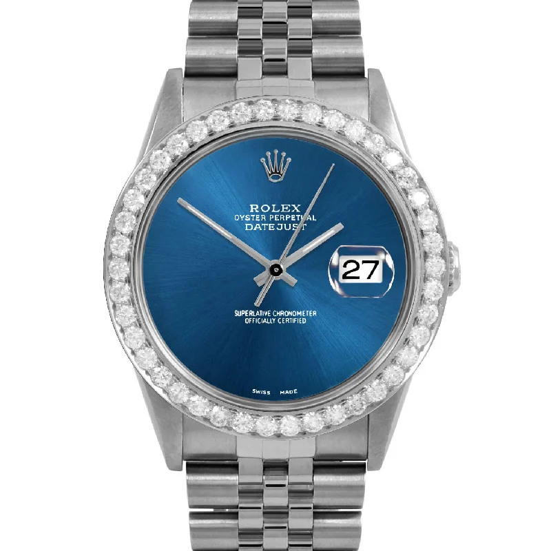 Rolex Datejust 36mm | 16234-BLU-NOHM-25CT-JBL