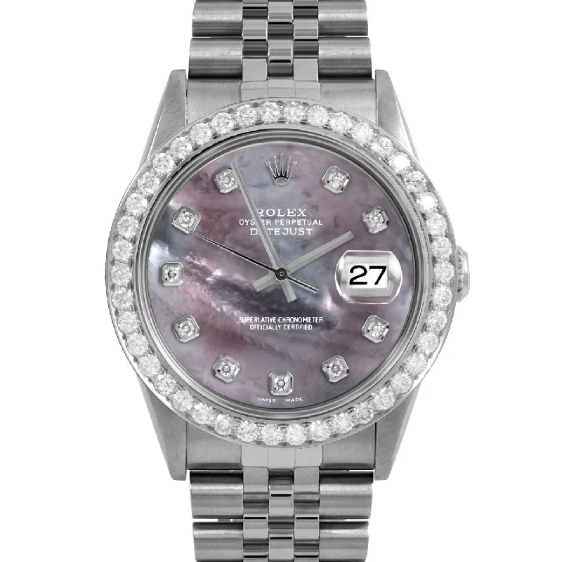 Rolex Datejust 36mm | 16234-BMOP-DIA-AM-25CT-JBL