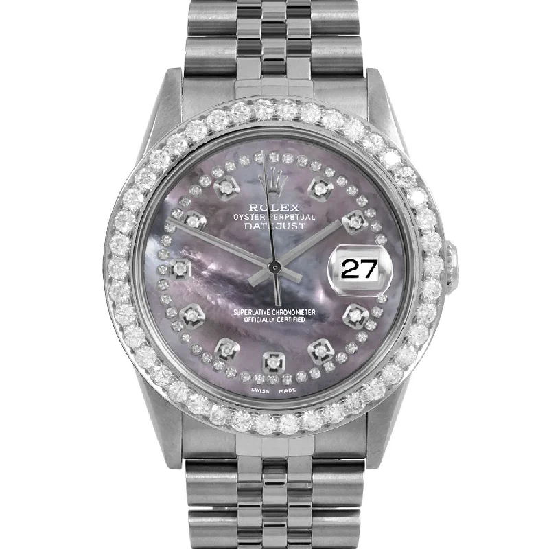 Rolex Datejust 36mm | 16234-BMOP-STRD-25CT-JBL