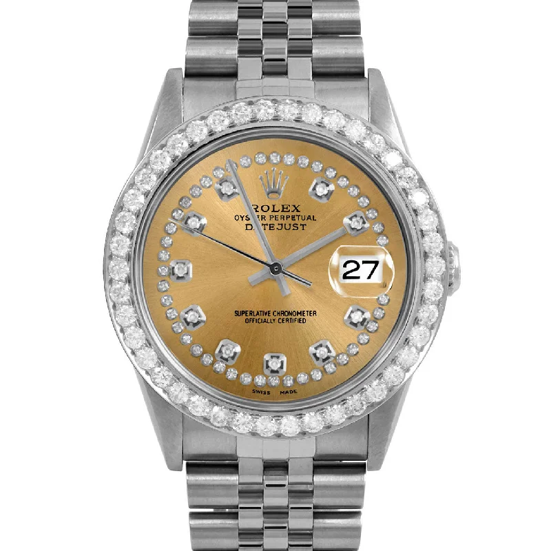 Rolex Datejust 36mm | 16234-CHM-STRD-25CT-JBL