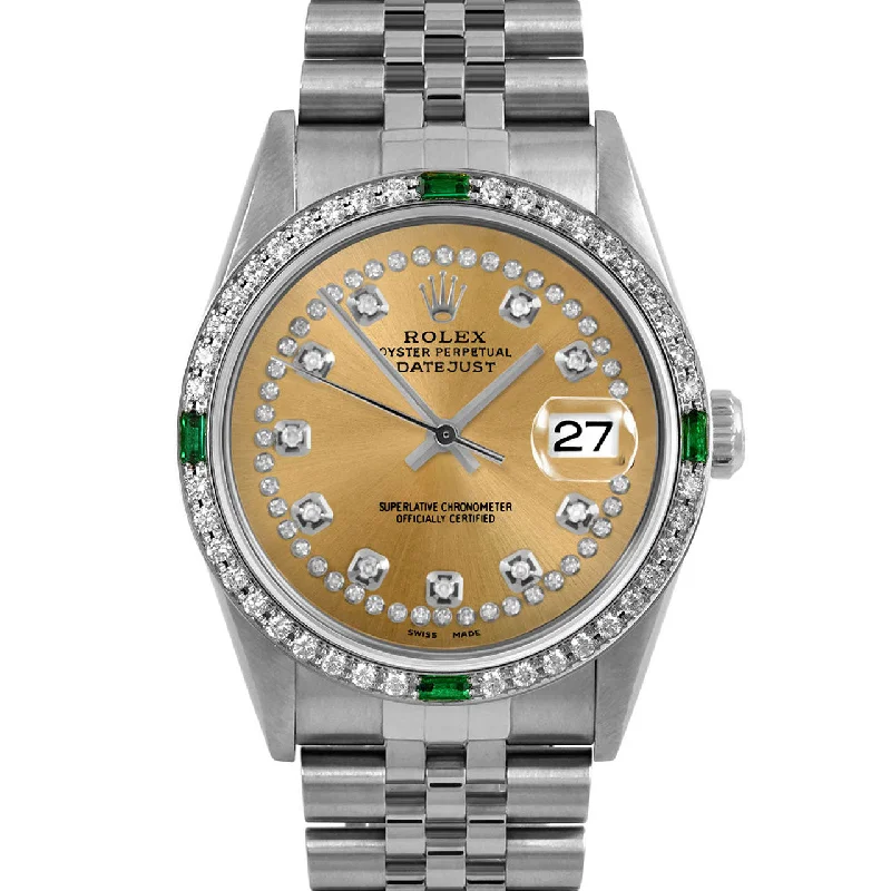 Rolex Datejust 36mm | 16234-CHM-STRD-4EMD-JBL