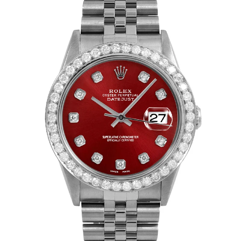 Rolex Datejust 36mm | 16234-RED-DIA-AM-25CT-JBL