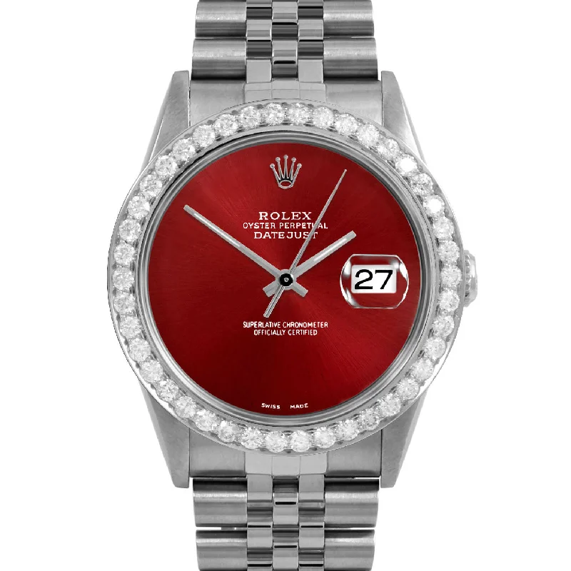 Rolex Datejust 36mm | 16234-RED-NOHM-25CT-JBL