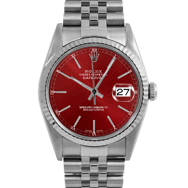 Rolex Datejust 36mm | 16234-RED-STK-FLT-JBL