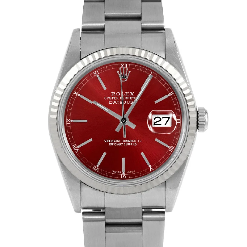 Rolex Datejust 36mm | 16234-RED-STK-FLT-OYS