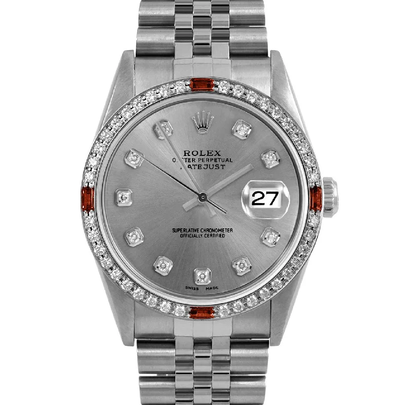 Rolex Datejust 36mm | 16234-SLT-DIA-AM-4RBY-JBL