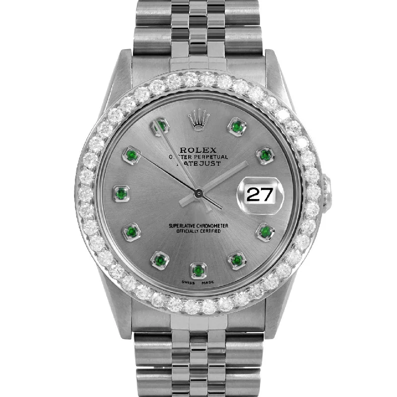 Rolex Datejust 36mm | 16234-SLT-EMD-AM-25CT-JBL