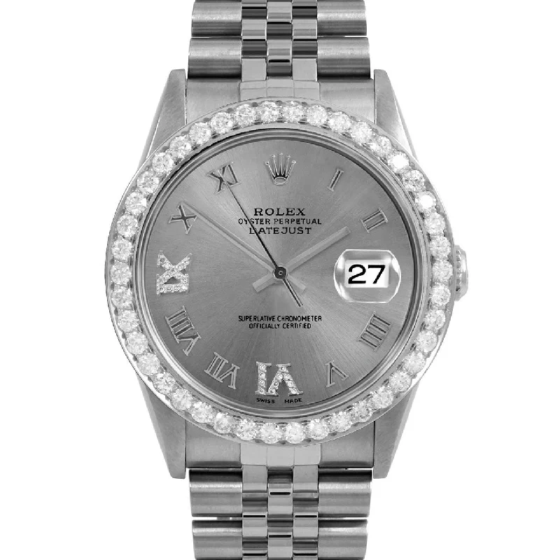 Rolex Datejust 36mm | 16234-SLT-RDR69-25CT-JBL