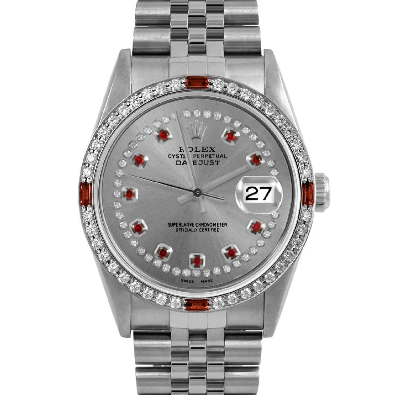 Rolex Datejust 36mm | 16234-SLT-STRR-4RBY-JBL