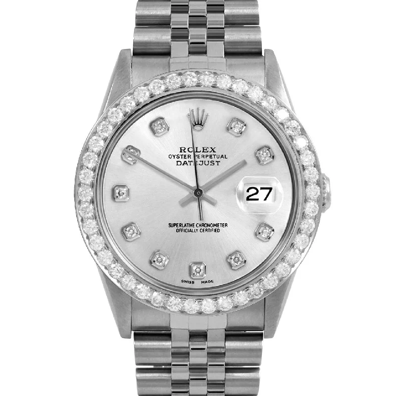 Rolex Datejust 36mm | 16234-SLV-DIA-AM-25CT-JBL