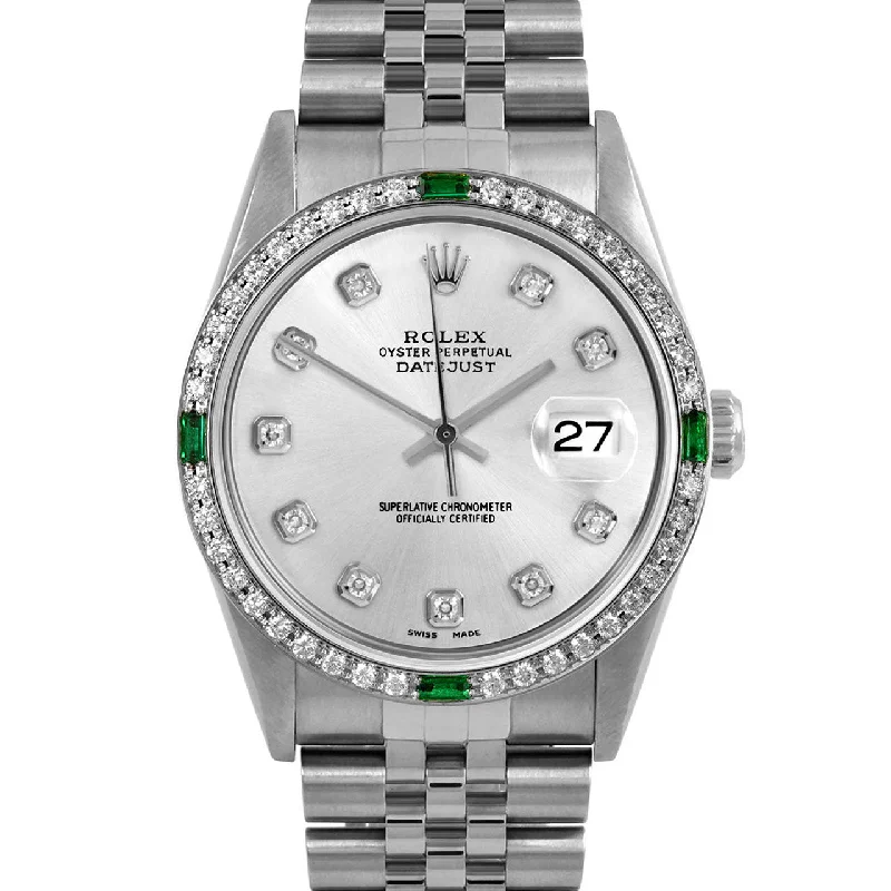 Rolex Datejust 36mm | 16234-SLV-DIA-AM-4EMD-JBL