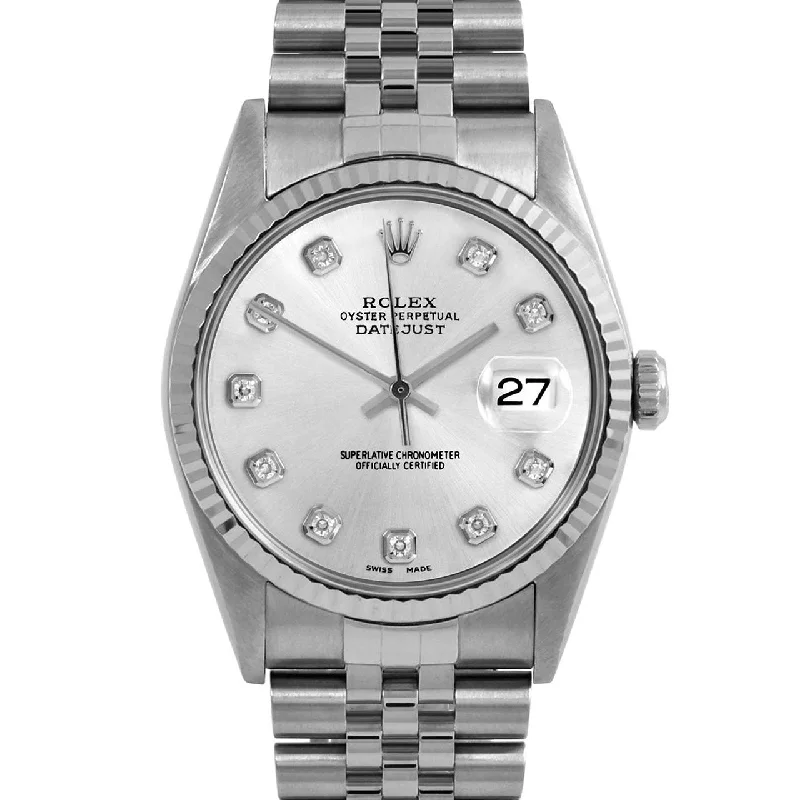 Rolex Datejust 36mm | 16234-SLV-DIA-AM-FLT-JBL