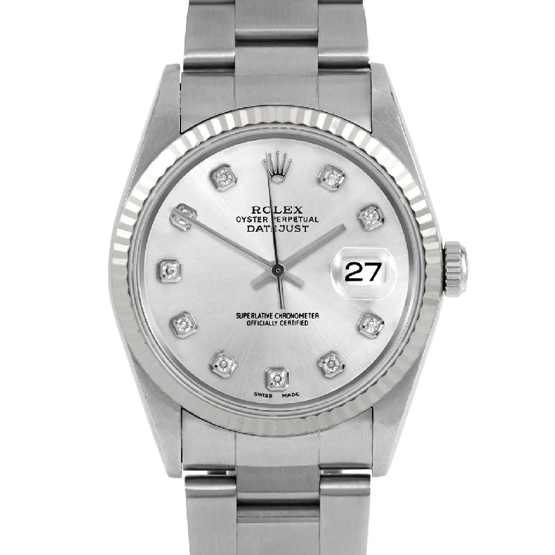 Rolex Datejust 36mm | 16234-SLV-DIA-AM-FLT-OYS