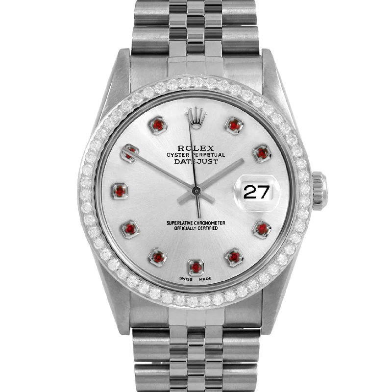 Rolex Datejust 36mm | 16234-SLV-RBY-AM-BDS-JBL