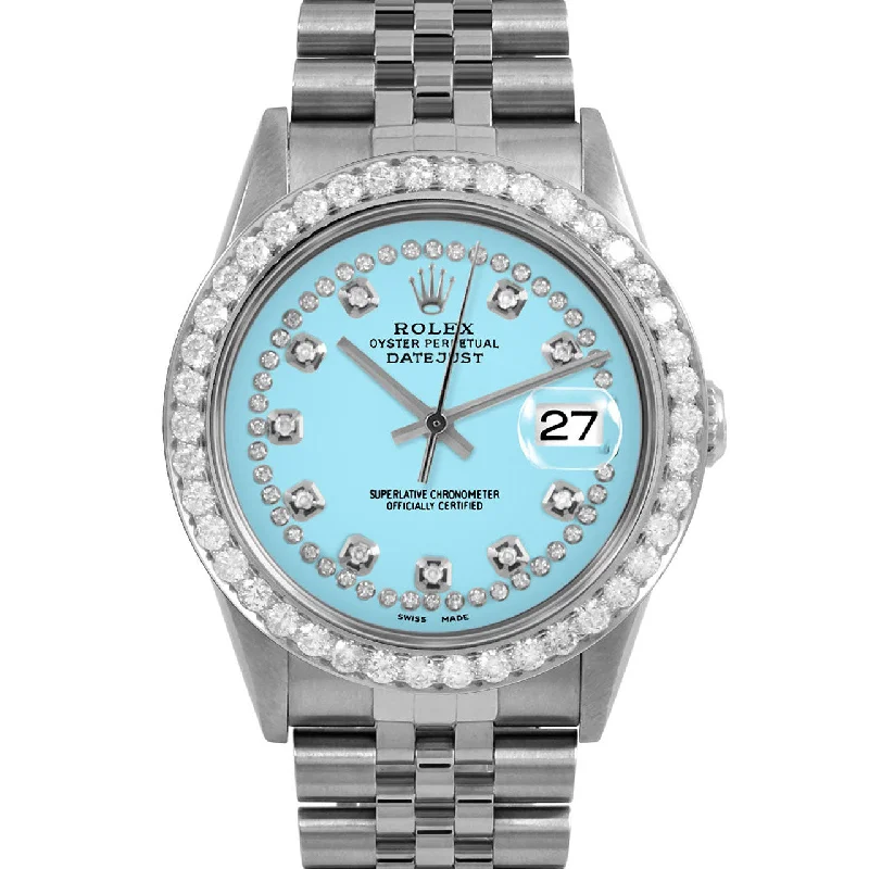 Rolex Datejust 36mm | 16234-TRQ-STRD-25CT-JBL