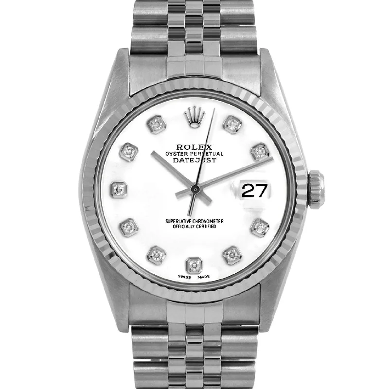 Rolex Datejust 36mm | 16234-WHT-DIA-AM-FLT-JBL