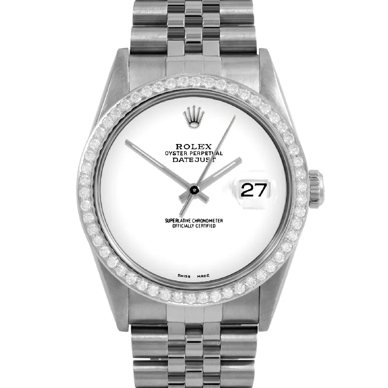 Rolex Datejust 36mm | 16234-WHT-NOHM-BDS-JBL