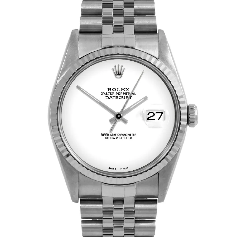 Rolex Datejust 36mm | 16234-WHT-NOHM-FLT-JBL