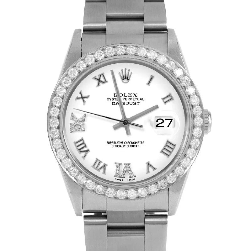 Rolex Datejust 36mm | 16234-WHT-RDR69-25CT-OYS