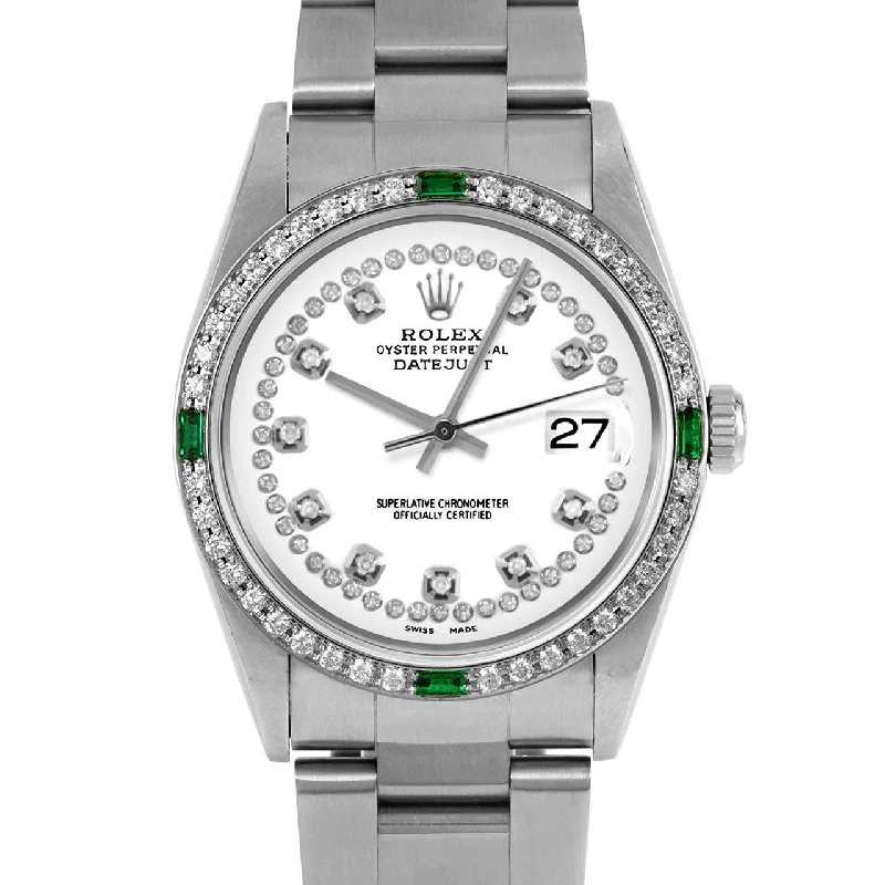 Rolex Datejust 36mm | 16234-WHT-STRD-4EMD-OYS