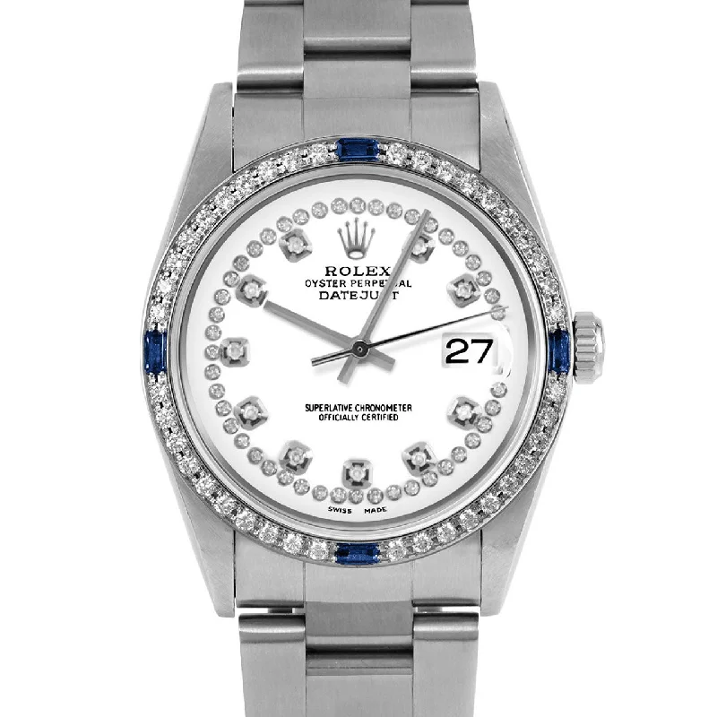 Rolex Datejust 36mm | 16234-WHT-STRD-4SPH-OYS