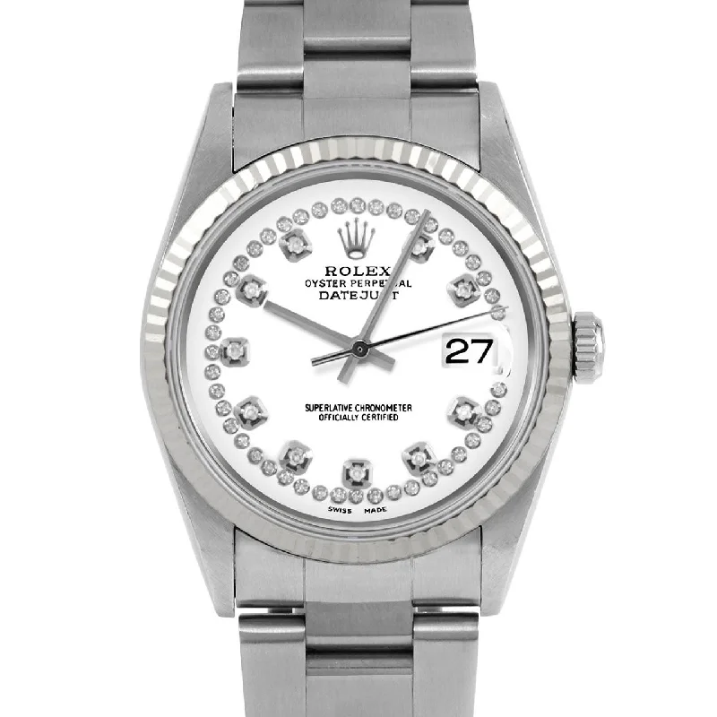 Rolex Datejust 36mm | 16234-WHT-STRD-FLT-OYS