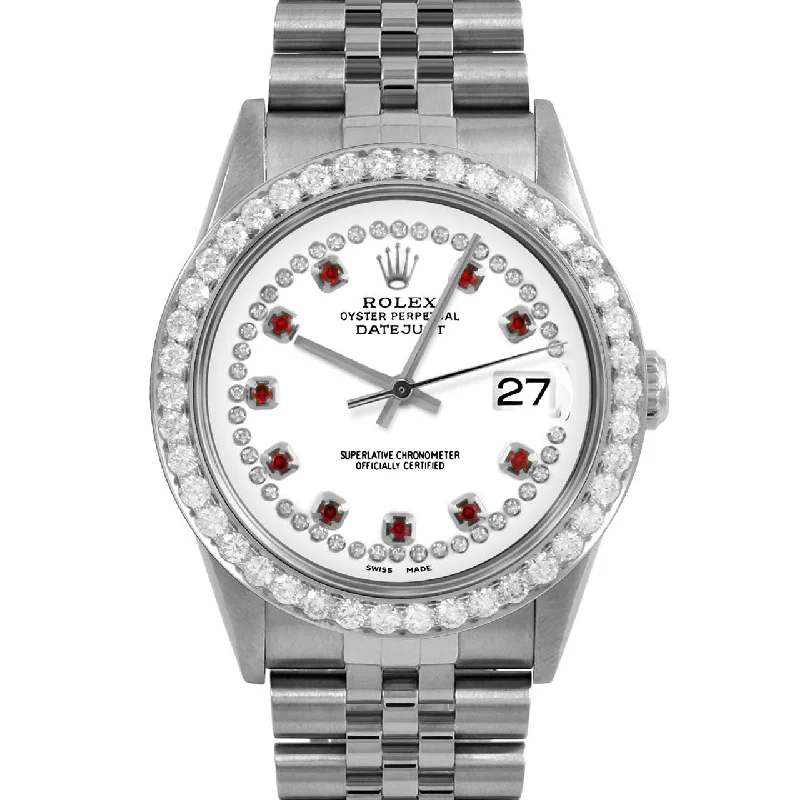 Rolex Datejust 36mm | 16234-WHT-STRR-25CT-JBL