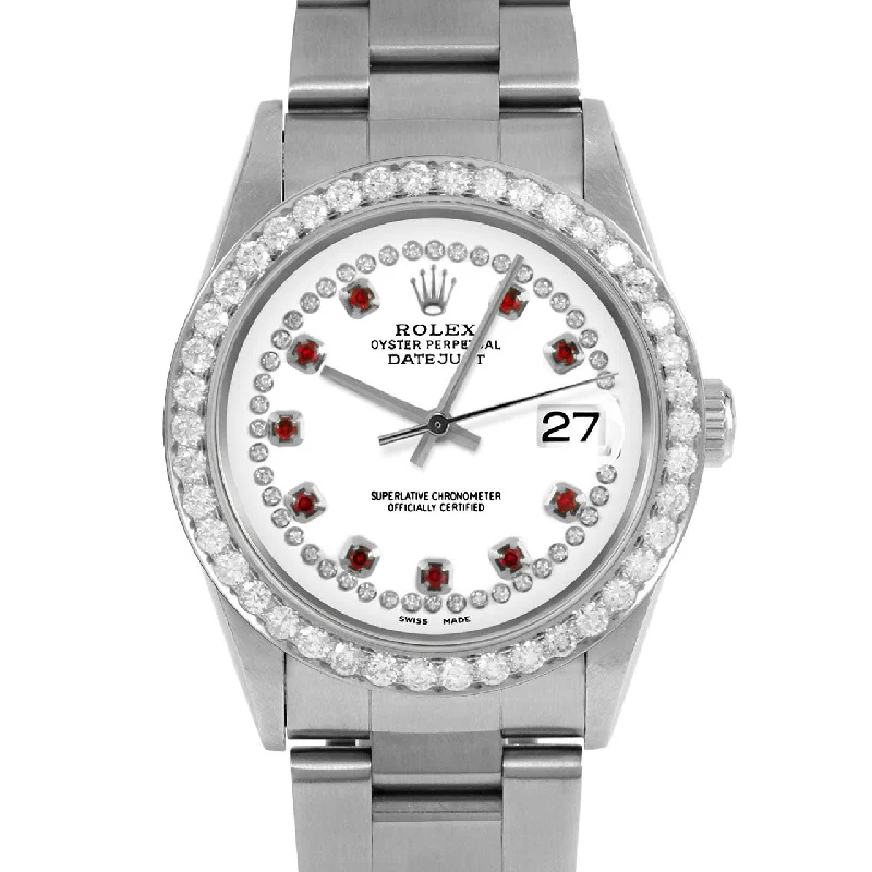 Rolex Datejust 36mm | 16234-WHT-STRR-25CT-OYS