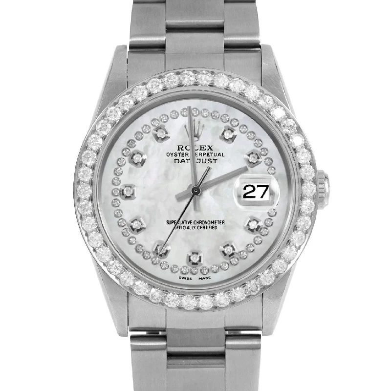 Rolex Datejust 36mm | 16234-WMOP-STRD-25CT-OYS