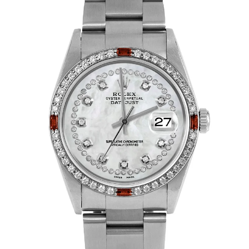 Rolex Datejust 36mm | 16234-WMOP-STRD-4RBY-OYS