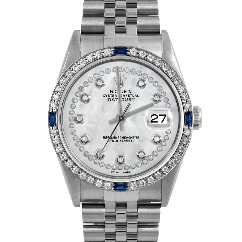 Rolex Datejust 36mm | 16234-WMOP-STRD-4SPH-JBL