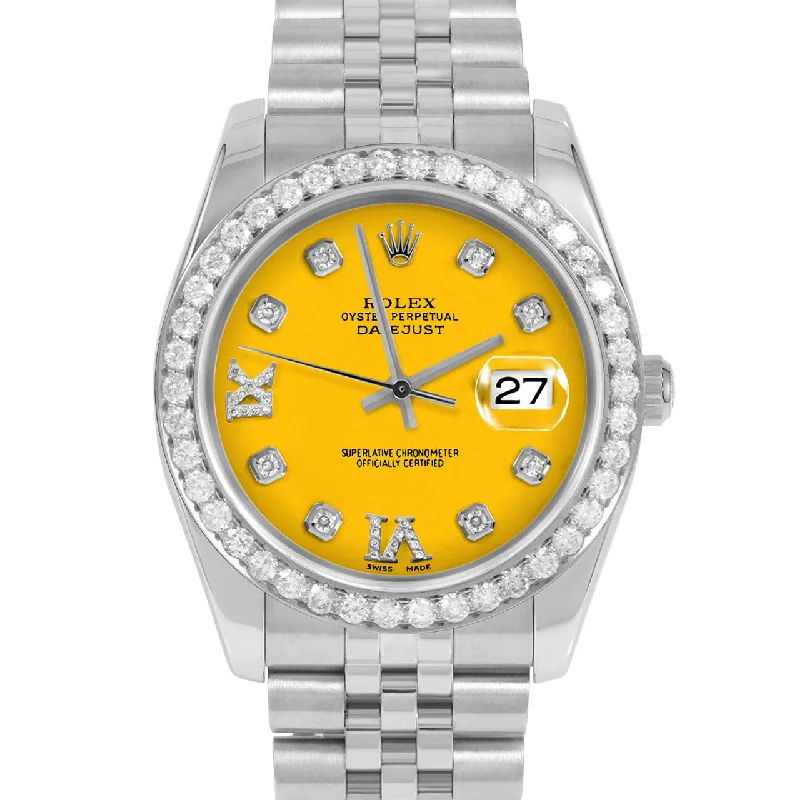 Rolex Datejust 36mm | 16234-YLW-8DR69-25CT-JBL