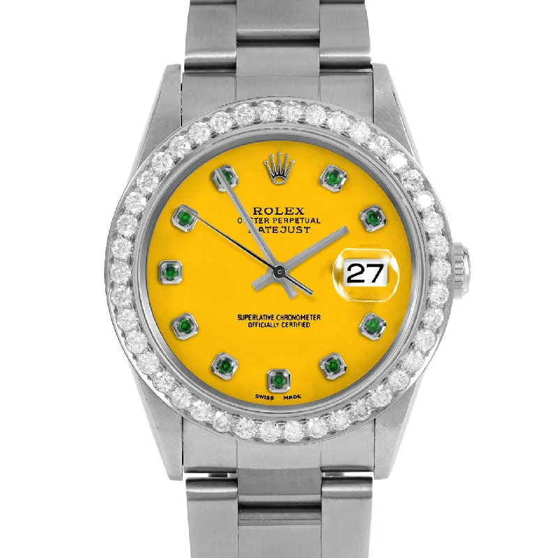 Rolex Datejust 36mm | 16234-YLW-EMD-AM-25CT-OYS