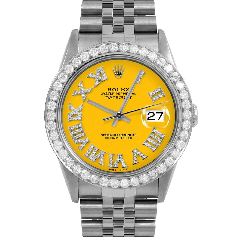 Rolex Datejust 36mm | 16234-YLW-FDR-25CT-JBL